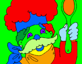 Desenho Chefe com bigode pintado por vitor melado 