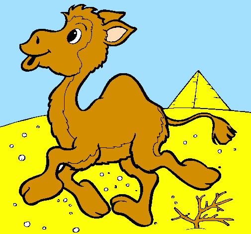 Desenho Camelo pintado por beatriz