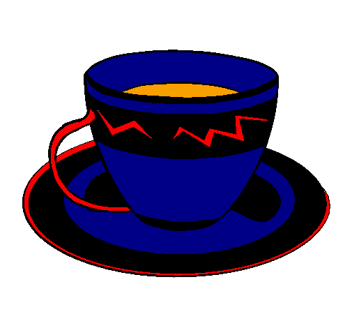Desenho Taça de café pintado por sfff