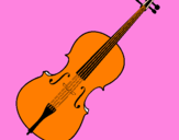 Desenho Violino pintado por LUIS FELIPE