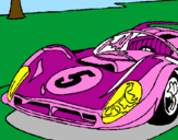 Desenho Automóvel número 5 pintado por jaqueline 11 anos