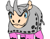 Desenho Rinoceronte pintado por Rinoceronte gay