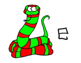 Desenho Serpente pintado por tiago