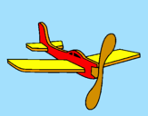 Desenho Avião de cartão  pintado por nicolas