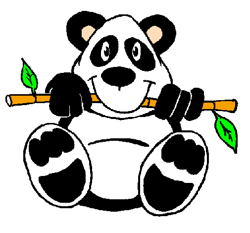 Desenho Urso panda pintado por Mayara