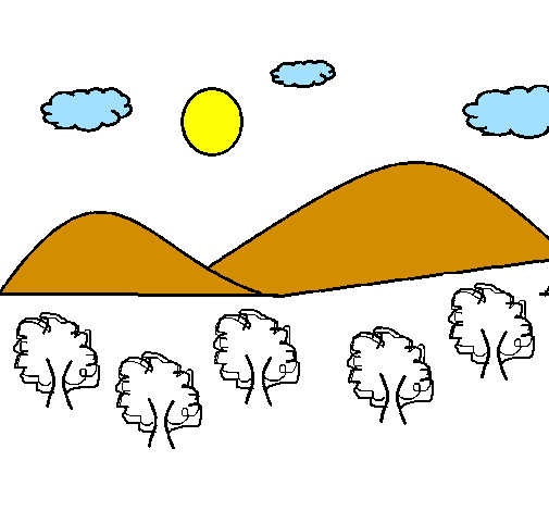 Desenho Montanha 4 pintado por alisonlopes