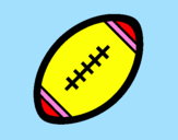 Desenho Bola de futebol americano II pintado por luana stephenie