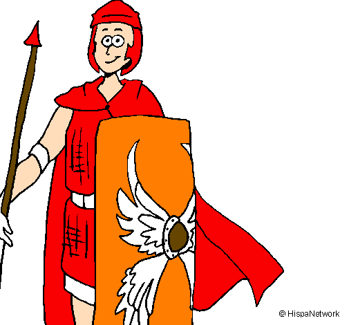 Desenho Soldado romano II pintado por kauan