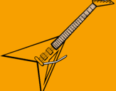 Desenho Guitarra elétrica II pintado por pitora
