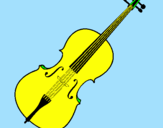 Desenho Violino pintado por vitoria