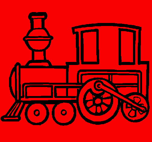 Desenho Comboio pintado por João Pedro