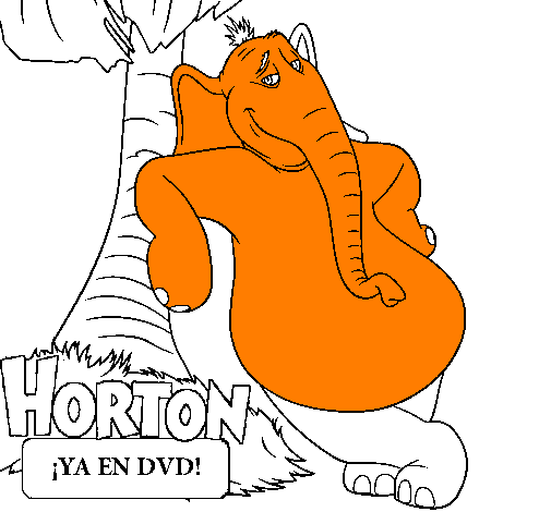 Desenho Horton pintado por furico arrobado