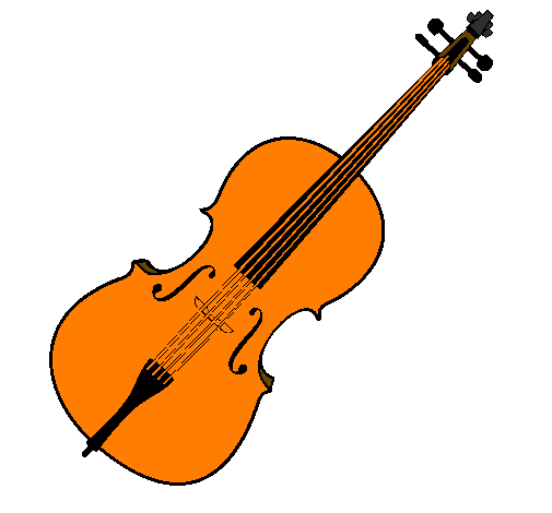 Desenho Violino pintado por Kalyt tudo é Música