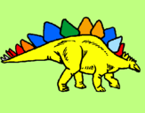Desenho Stegossaurus pintado por  arthur