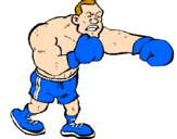 Desenho Boxeador pintado por DBeto