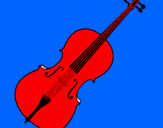 Desenho Violino pintado por joao  pedro