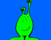 Desenho Mini-extraterrestre pintado por gustavo