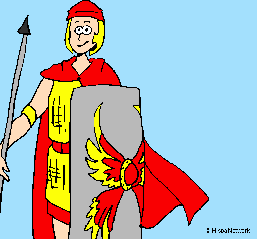 Desenho Soldado romano II pintado por gabriel
