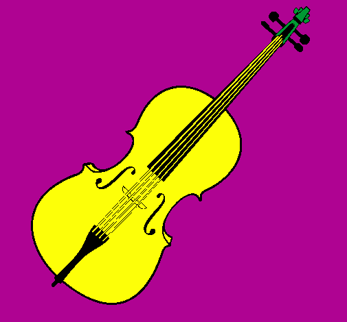 Desenho Violino pintado por wallace