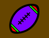 Desenho Bola de futebol americano II pintado por LETE