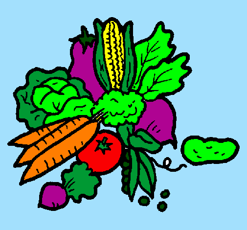 Desenho verduras pintado por helena_maria
