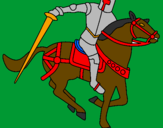 Desenho Cavaleiro a cavalo IV pintado por PEDRO  HENRIQUE