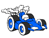 Desenho Carro de Fórmula 1 pintado por samuca