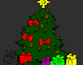 Desenho Árvore de natal pintado por max toot