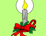 Desenho Vela de natal pintado por lidiane elizabeth