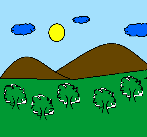Desenho Montanha 4 pintado por rafael