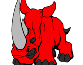 Desenho Rinoceronte II pintado por ben10