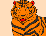 Desenho Tigre pintado por RAFAEL