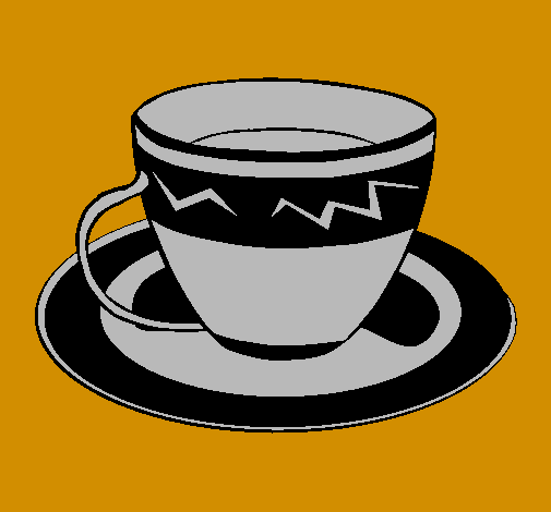 Desenho Taça de café pintado por reinaldo