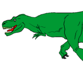 Desenho Tiranossaurus Rex pintado por kaique