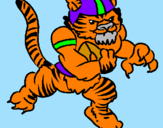 Desenho Jogador tigre pintado por joao gustavo