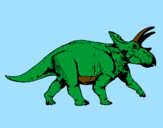 Desenho Tricerátopo pintado por igor 