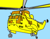 Desenho Helicoptero de resgate pintado por rodrigo