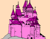 Desenho Castelo medieval pintado por Evandro