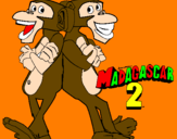 Desenho Madagascar 2 Manson & Phil 2 pintado por nickolas
