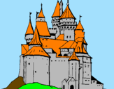 Desenho Castelo medieval pintado por naassom