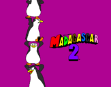 Desenho Madagascar 2 Pingüinos pintado por Stephanie