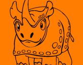 Desenho Rinoceronte pintado por dagm8o8ºo--kgj6ufbn8li