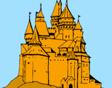 Desenho Castelo medieval pintado por GABRIEL 