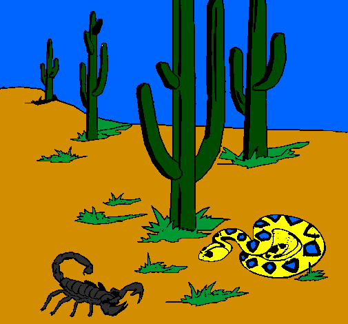 Desenho Deserto  pintado por gabriel passos