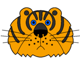 Desenho Tigre III pintado por Fonfon