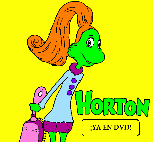 Desenho Horton - Sally O'Maley pintado por estranhos do cinema