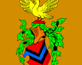 Desenho Escudo de armas e águia pintado por Luis Pedro Sá