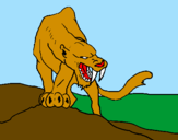 Desenho Tigre com dentes afiados pintado por duda felix2001