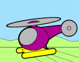 Desenho Helicoptero pequeno pintado por andrey