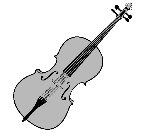Desenho Violino pintado por ale